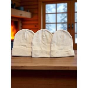 Wild Fable Beanies Unisex White 3 Pack One Size New With Tags